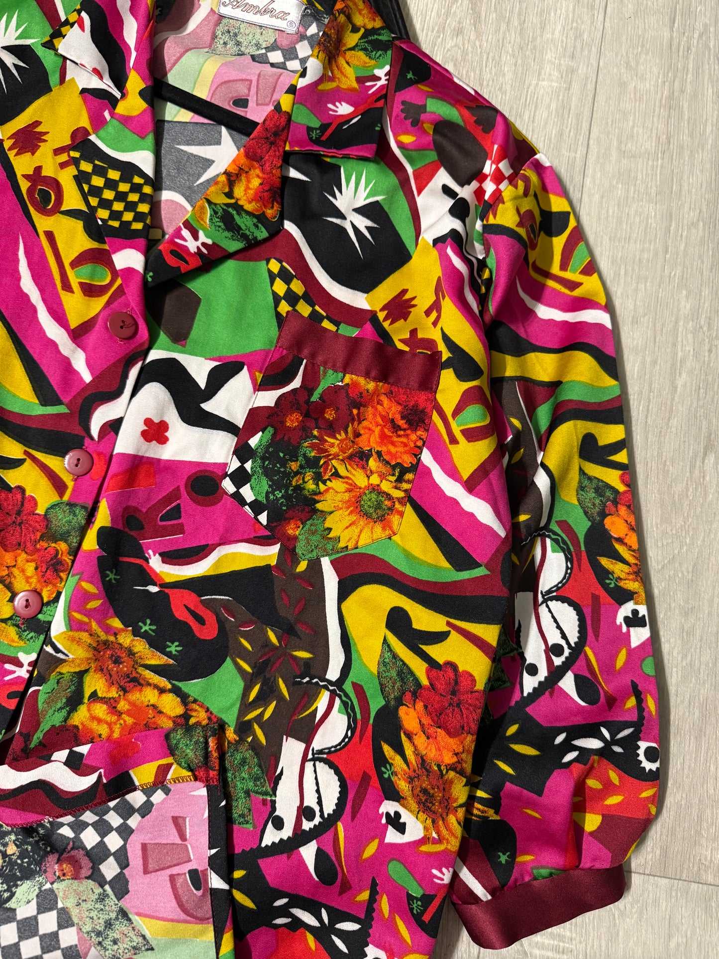 Blazer - camicia fantasia