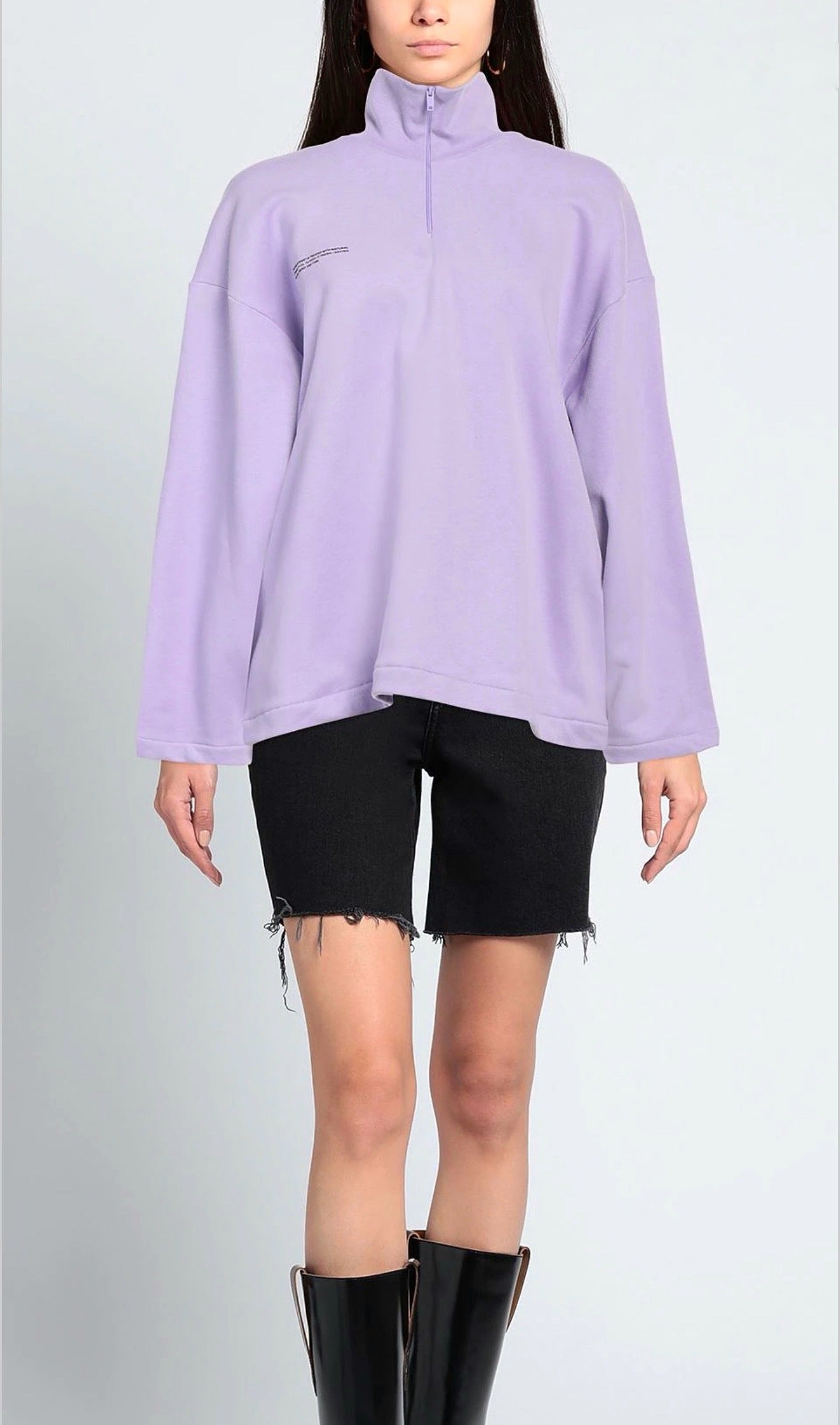 Felpa zip malva Pangaia