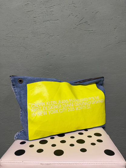 Maxi pochette denim Calvin Klein