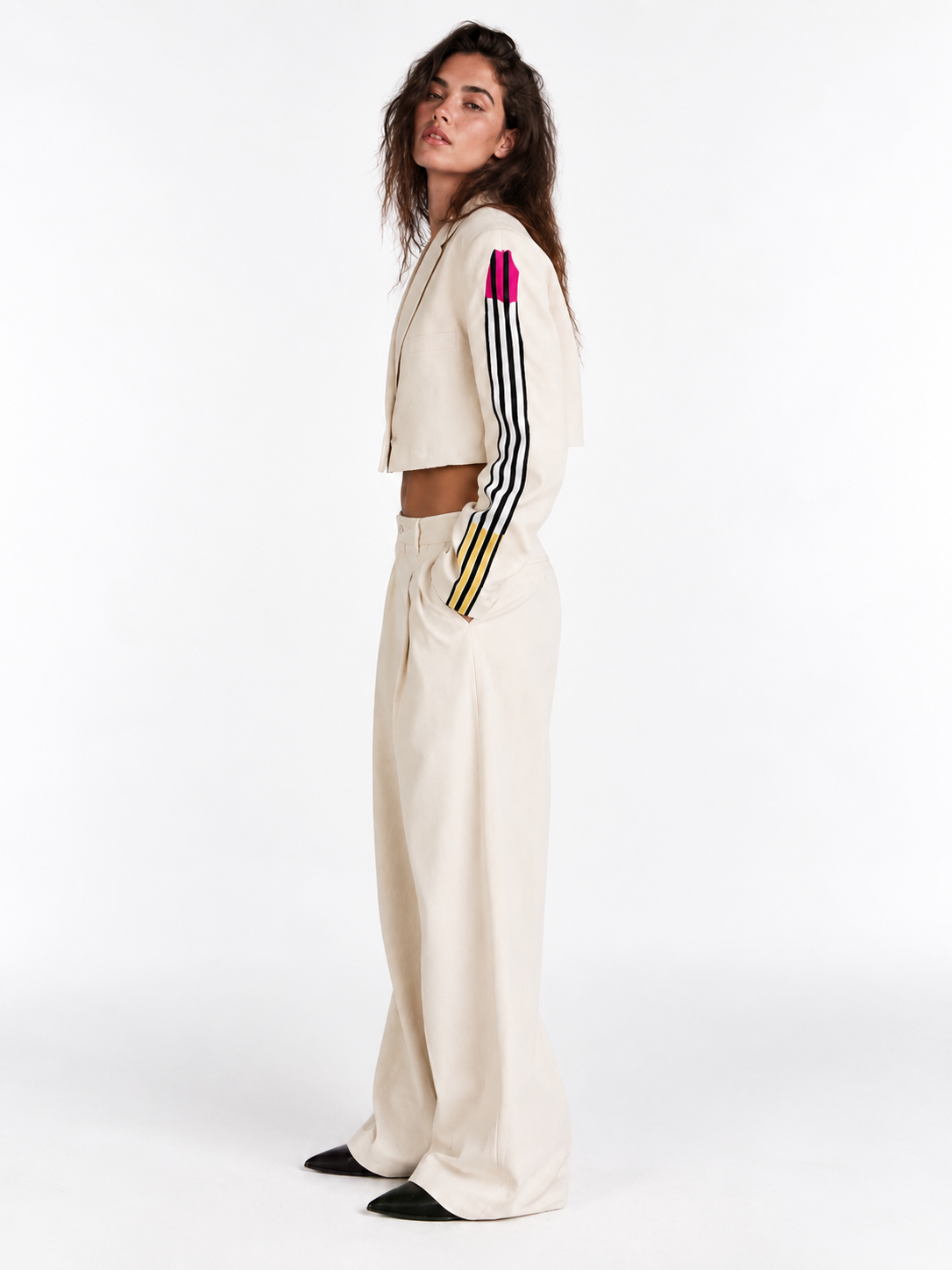 Blazer vintage crop ‘Adidas’ upcycling - reworked