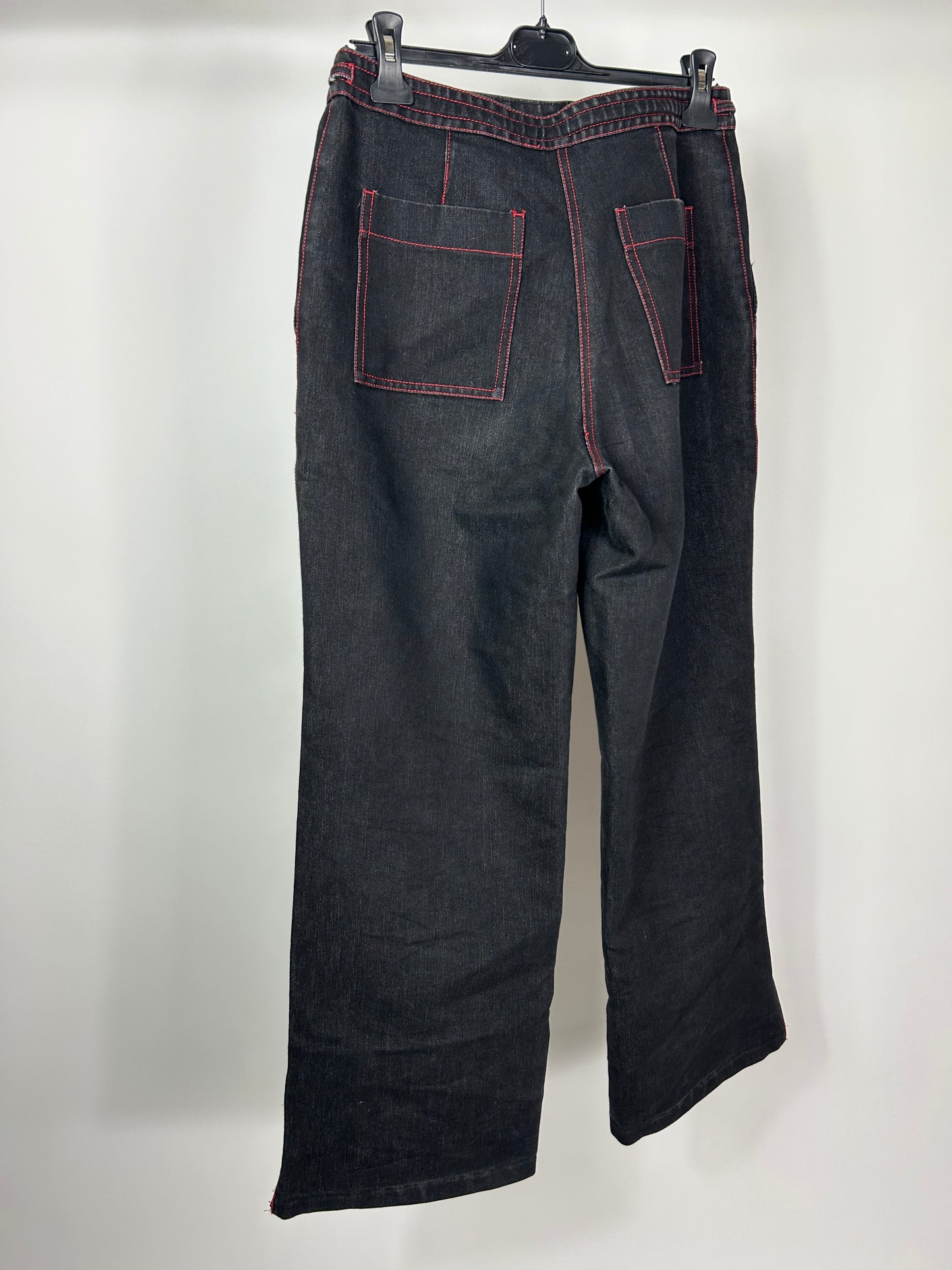 Pantalone baggy cuciture rosse tg.L