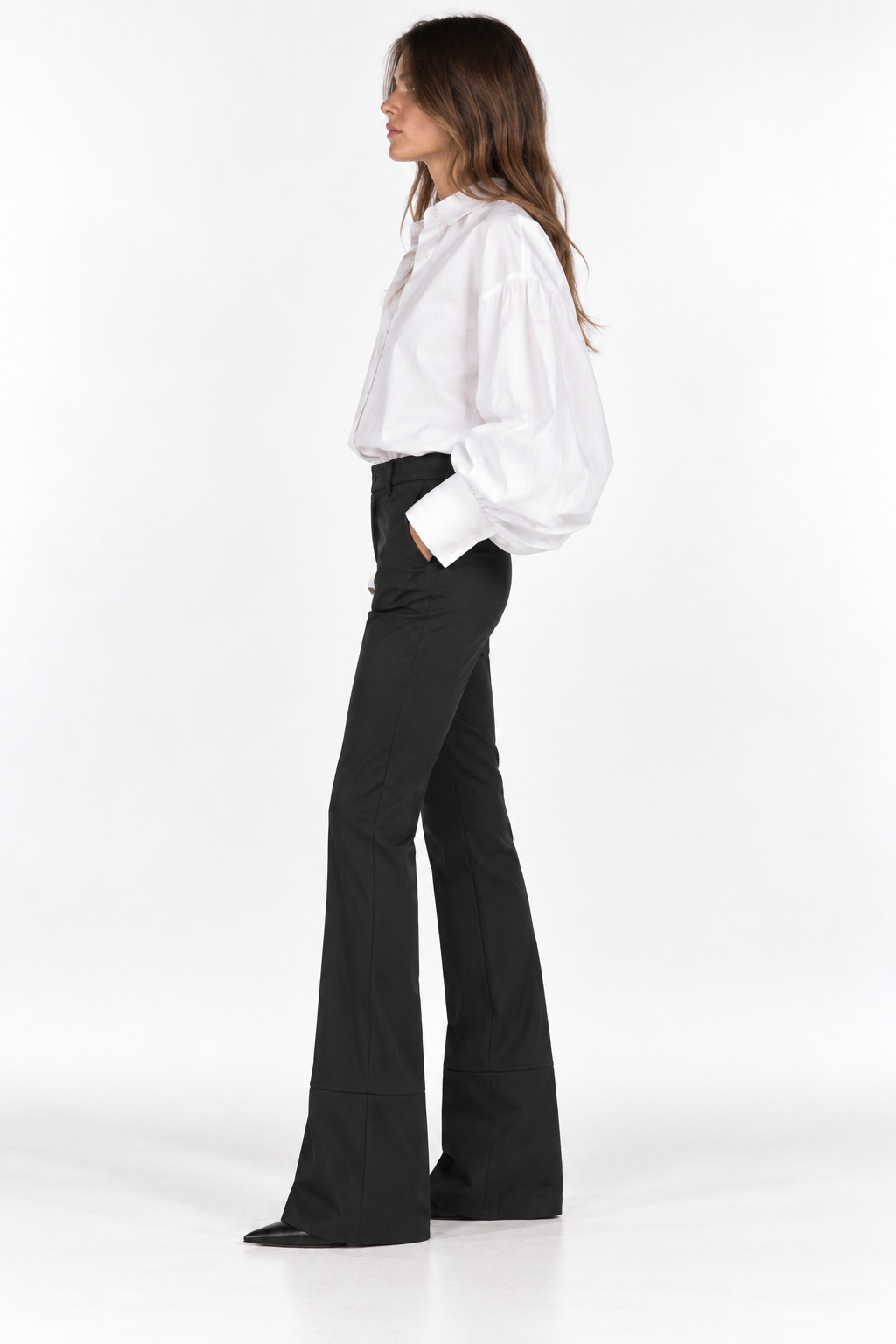 Pantaloni Prada Vintage Neri Flare