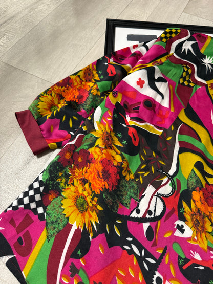 Blazer - camicia fantasia