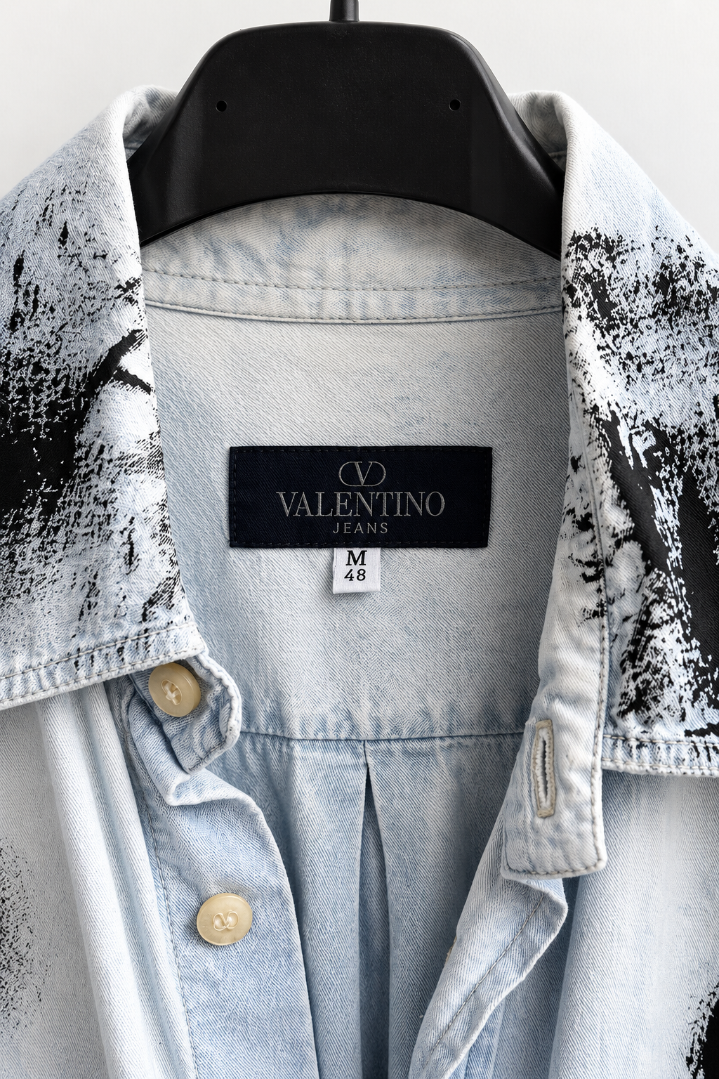 Camicia denim vintage Valentino Garavani reworked