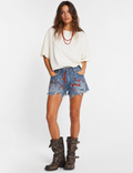 Short denim custom Levi’s reworked