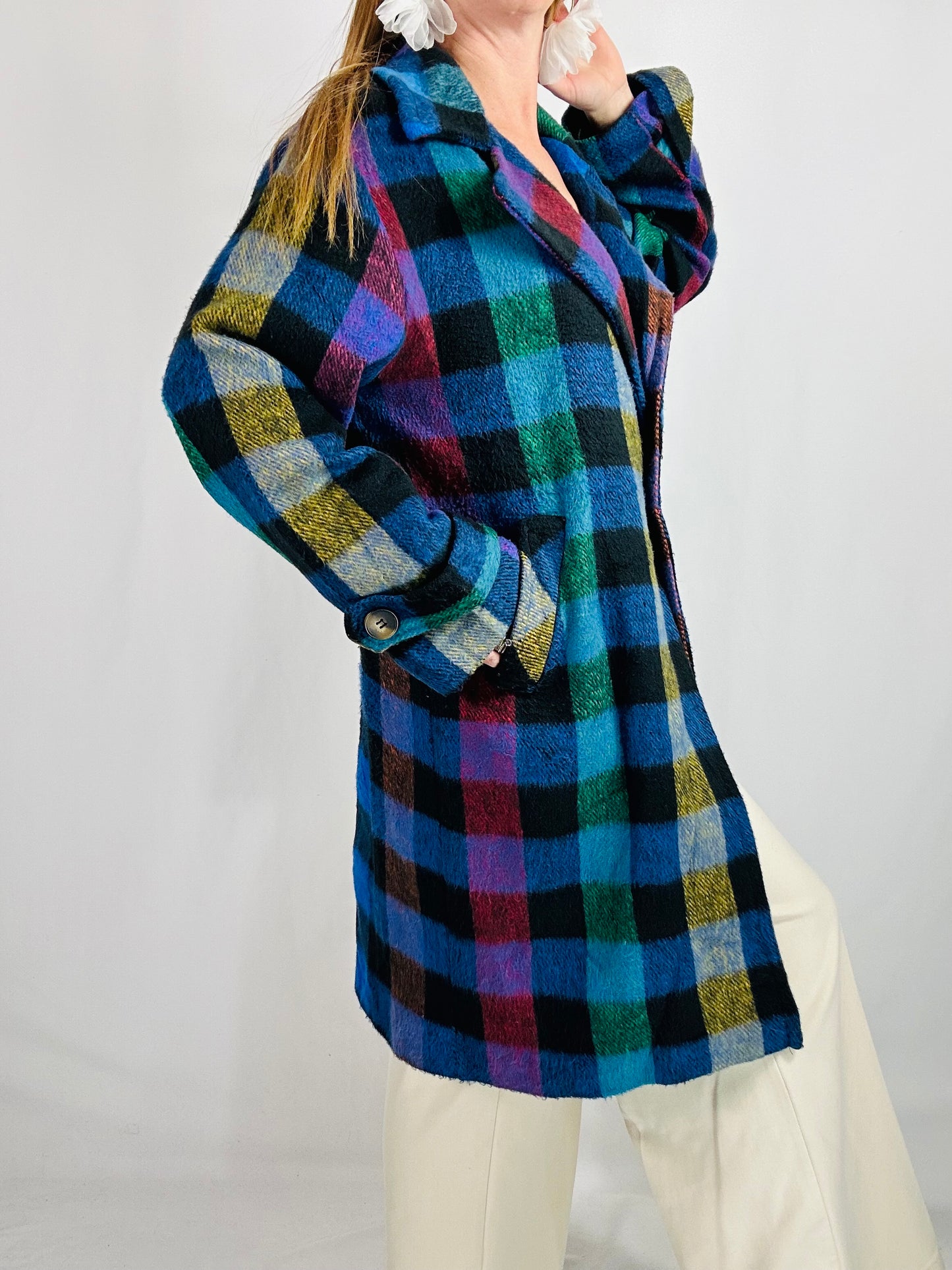 Cappotto tartan multicolor tg.M