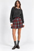 Minigonna Plissé Tartan Vintage