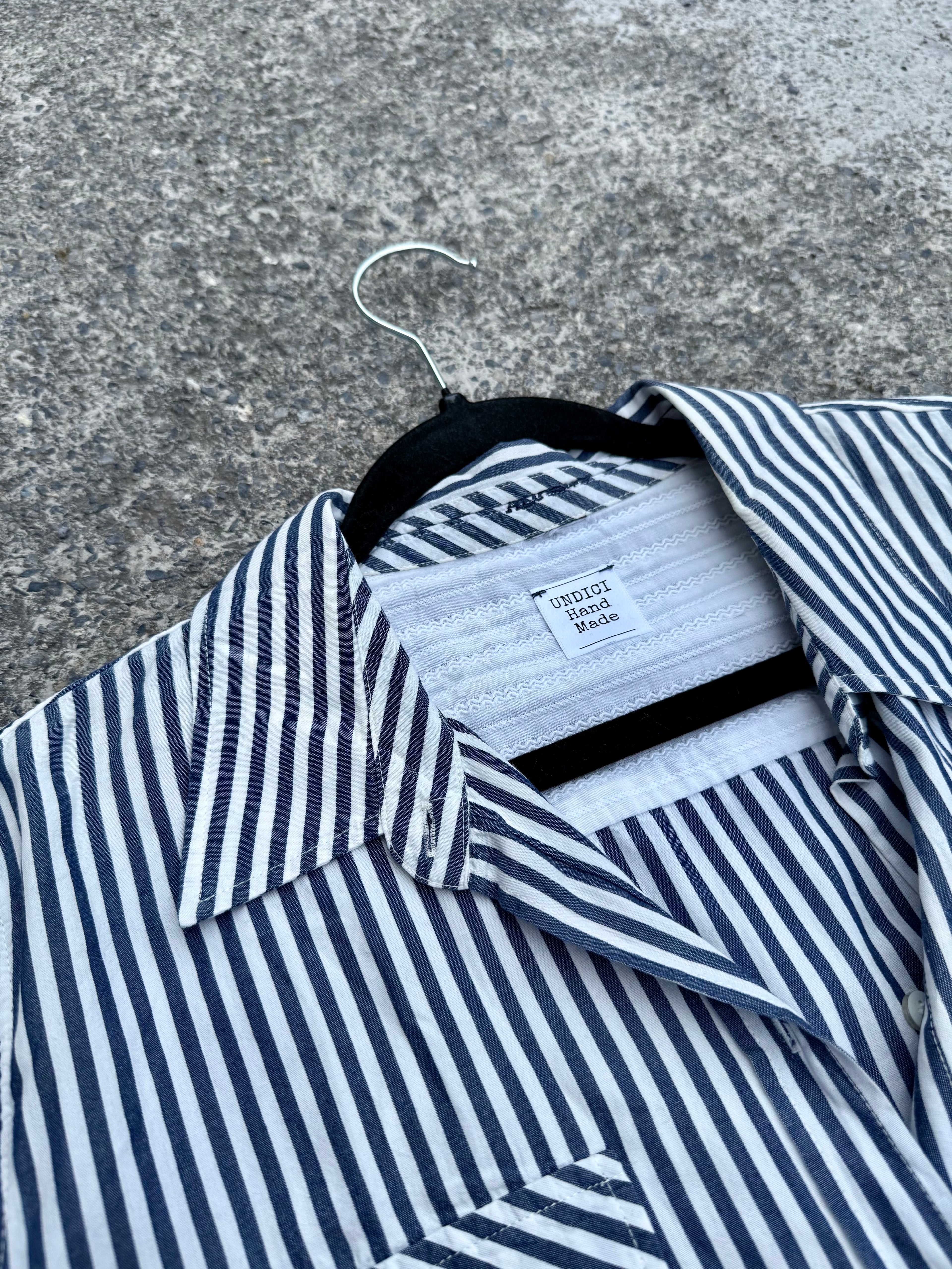 Camicia righe “OUT OF OFFICE” tg.M