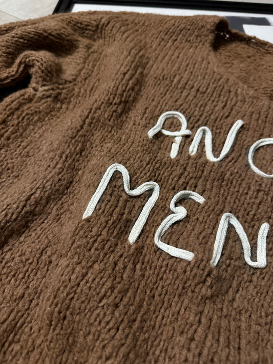 Maglioncino ‘Anche Meno’ handmade