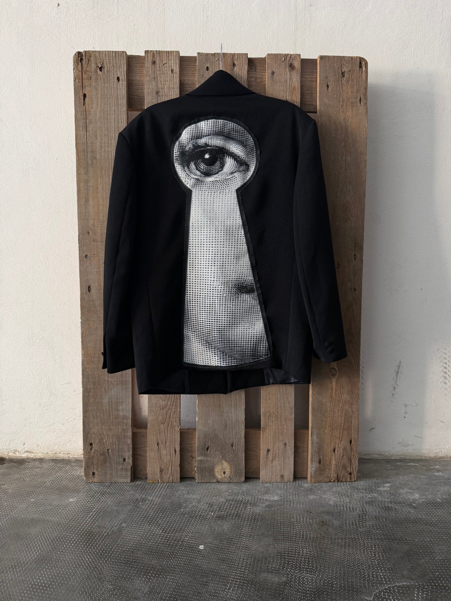 Blazer monopetto ‘Fornasetti’ handmade