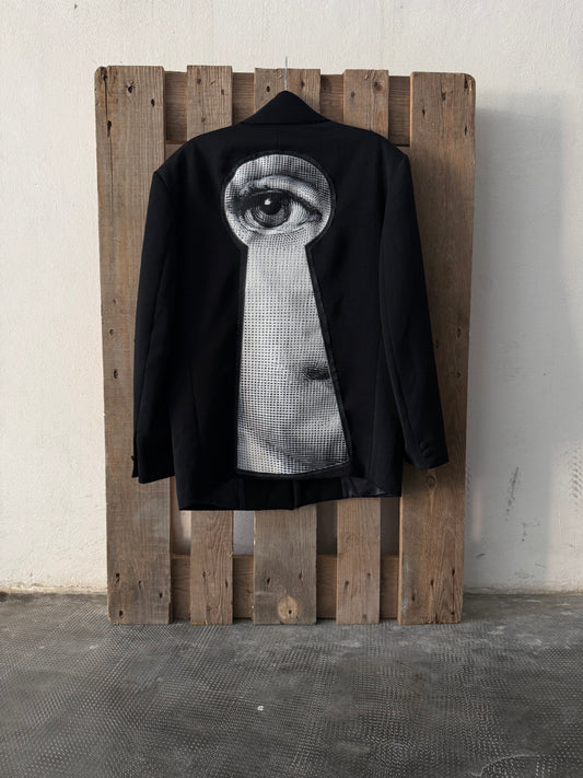 Blazer monopetto ‘Fornasetti’ handmade