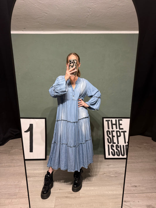 Maxi abito denim