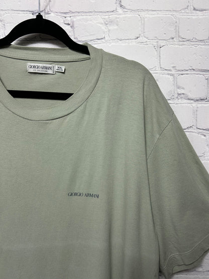 T-shirt vintage verde salvia Giorgio Armani tg.XXL