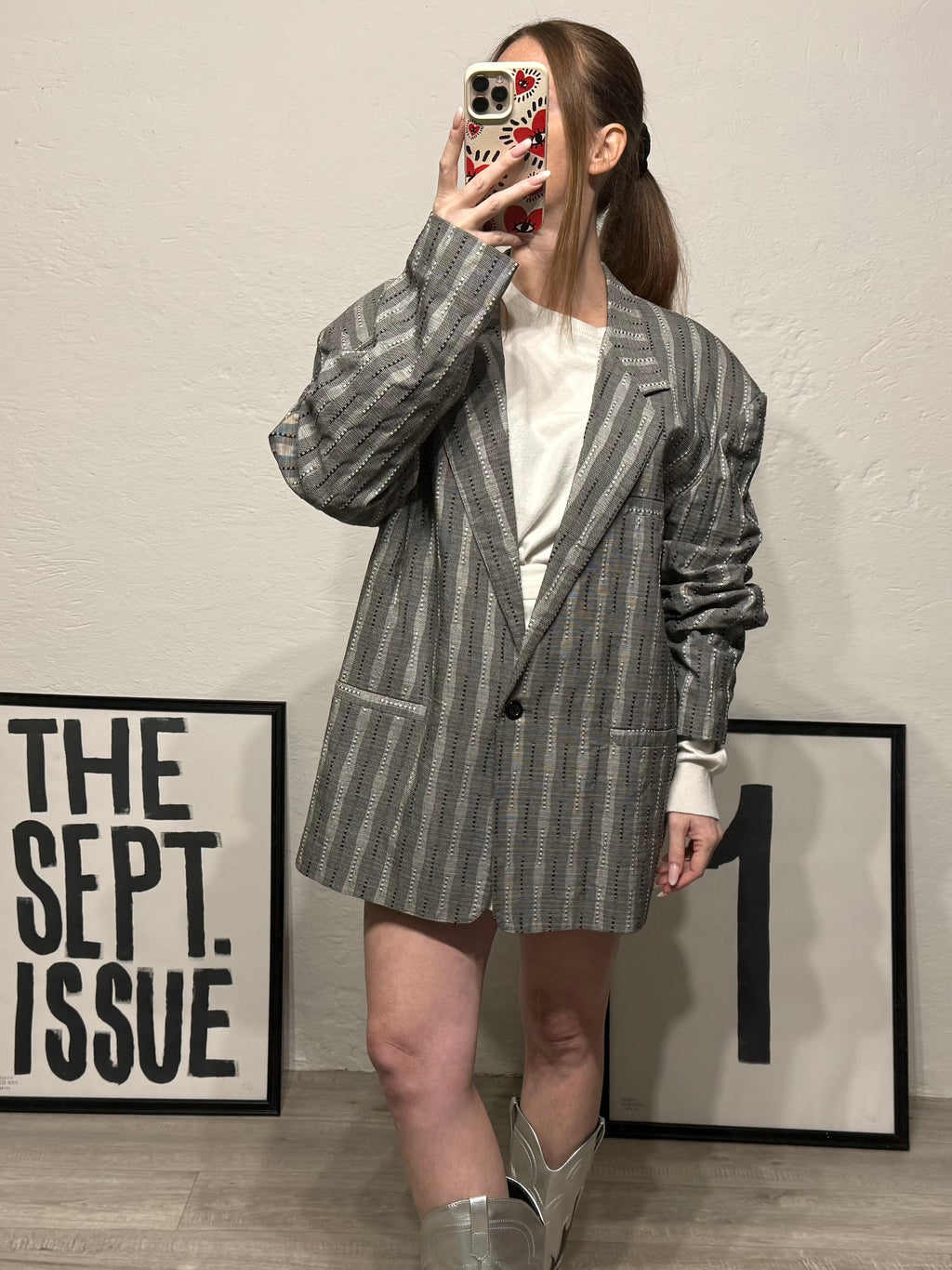 Blazer vintage fantasia righe