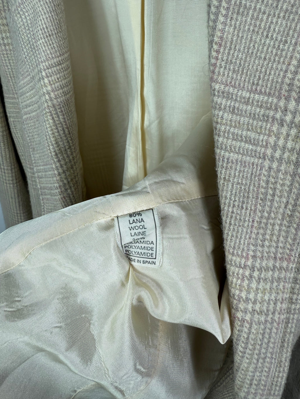 Blazer vintage doppiopetto pied de poule tg.L