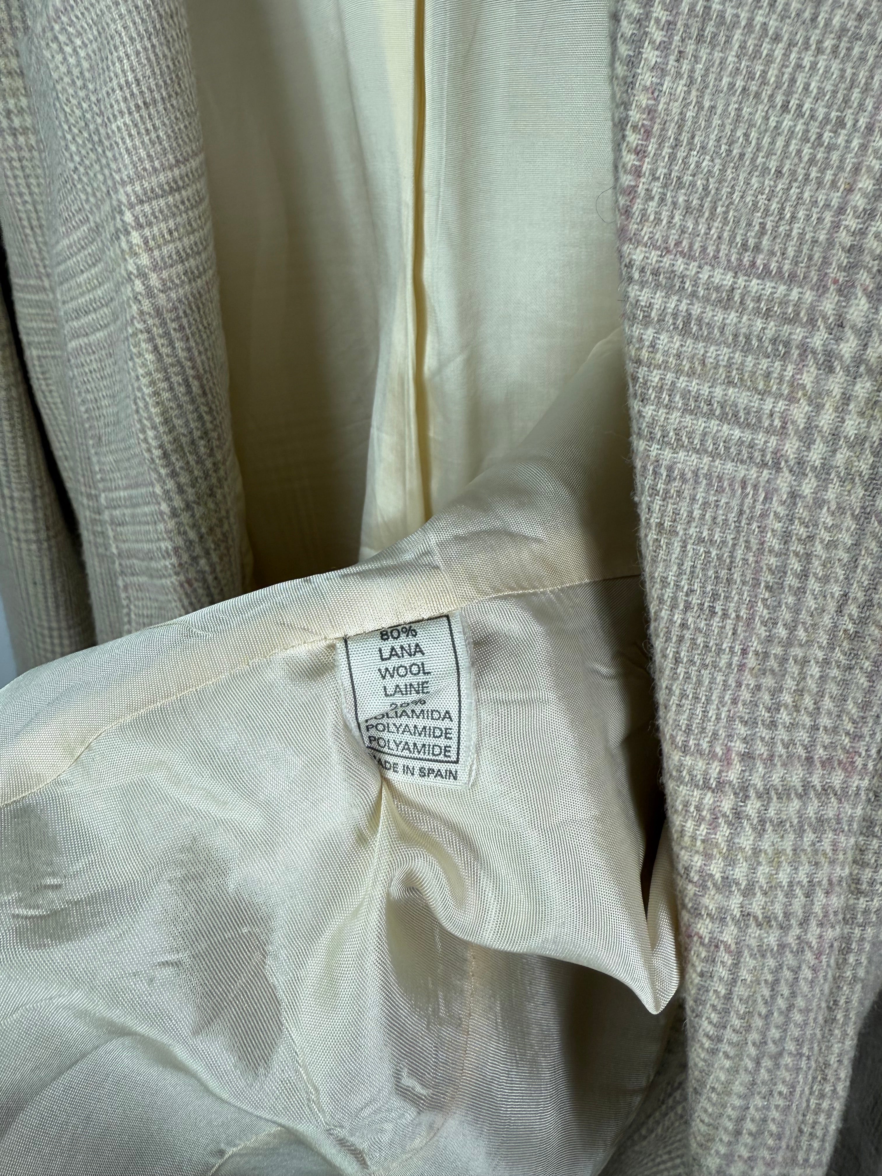 Blazer vintage doppiopetto pied de poule tg.L