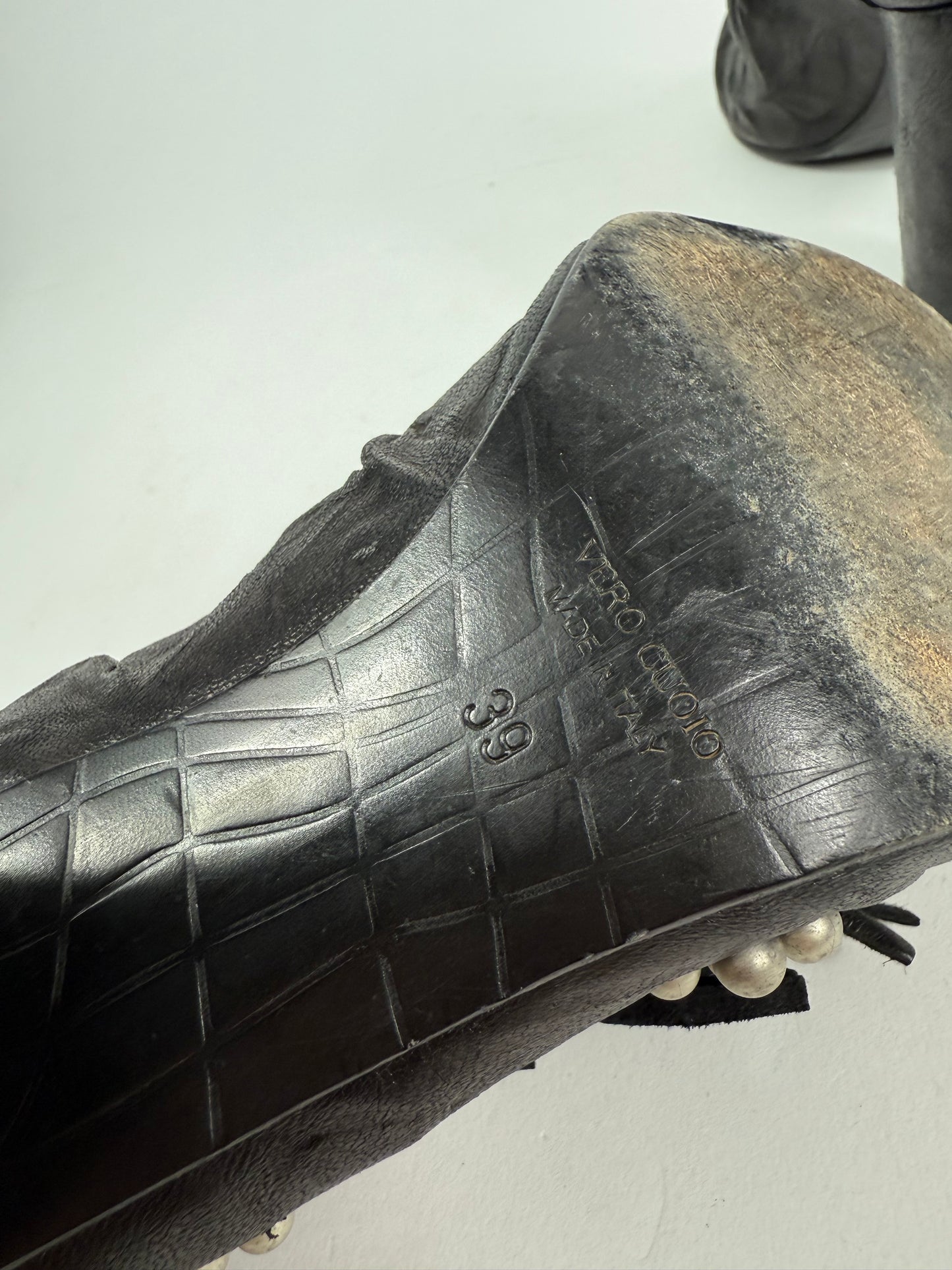 Tacco in pelle open toe n.39 Mimmu