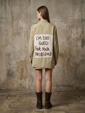 Camicia ‘I’m too Gucci’ upcycled