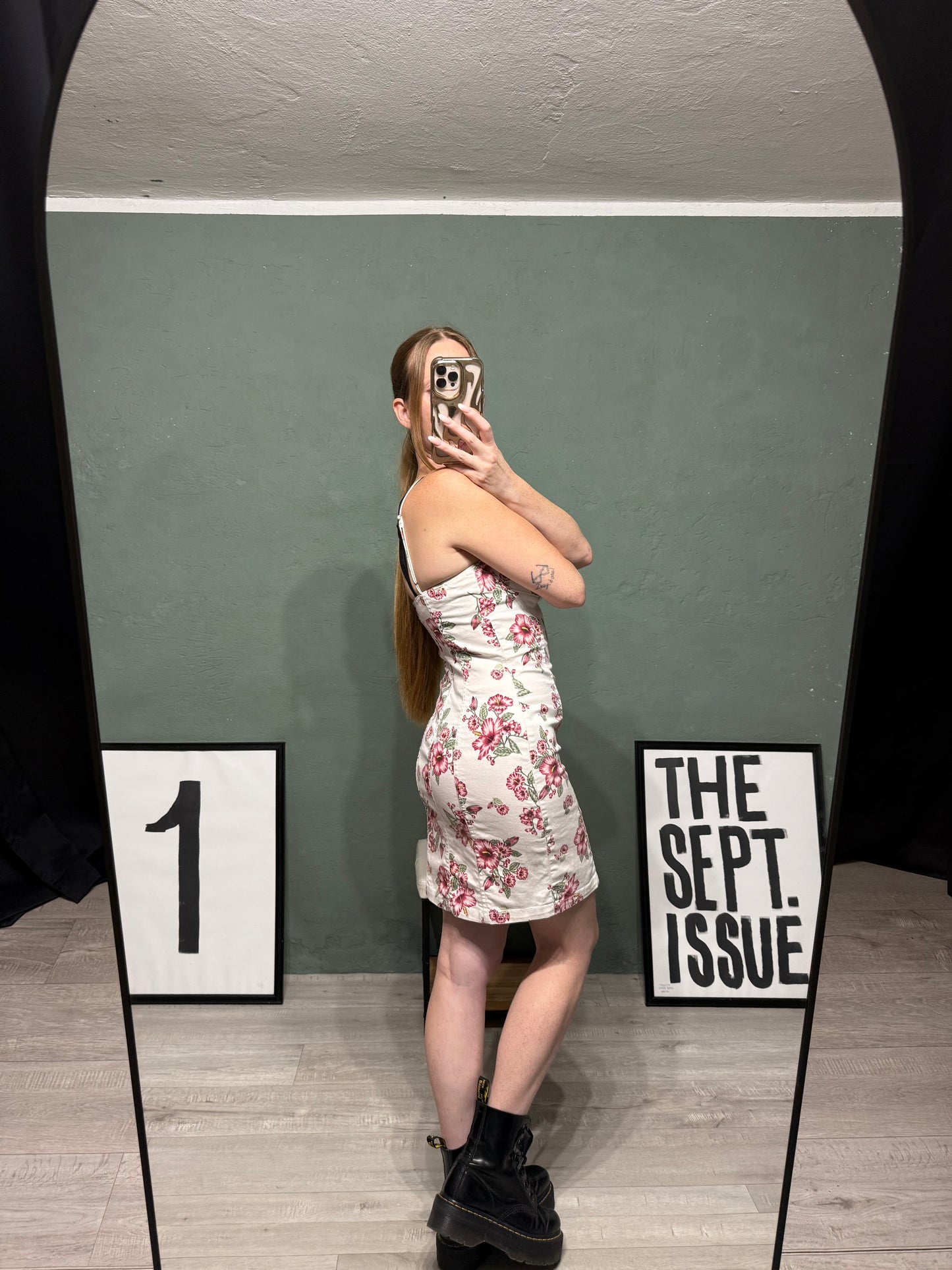 Tubino elasticizzato fiori