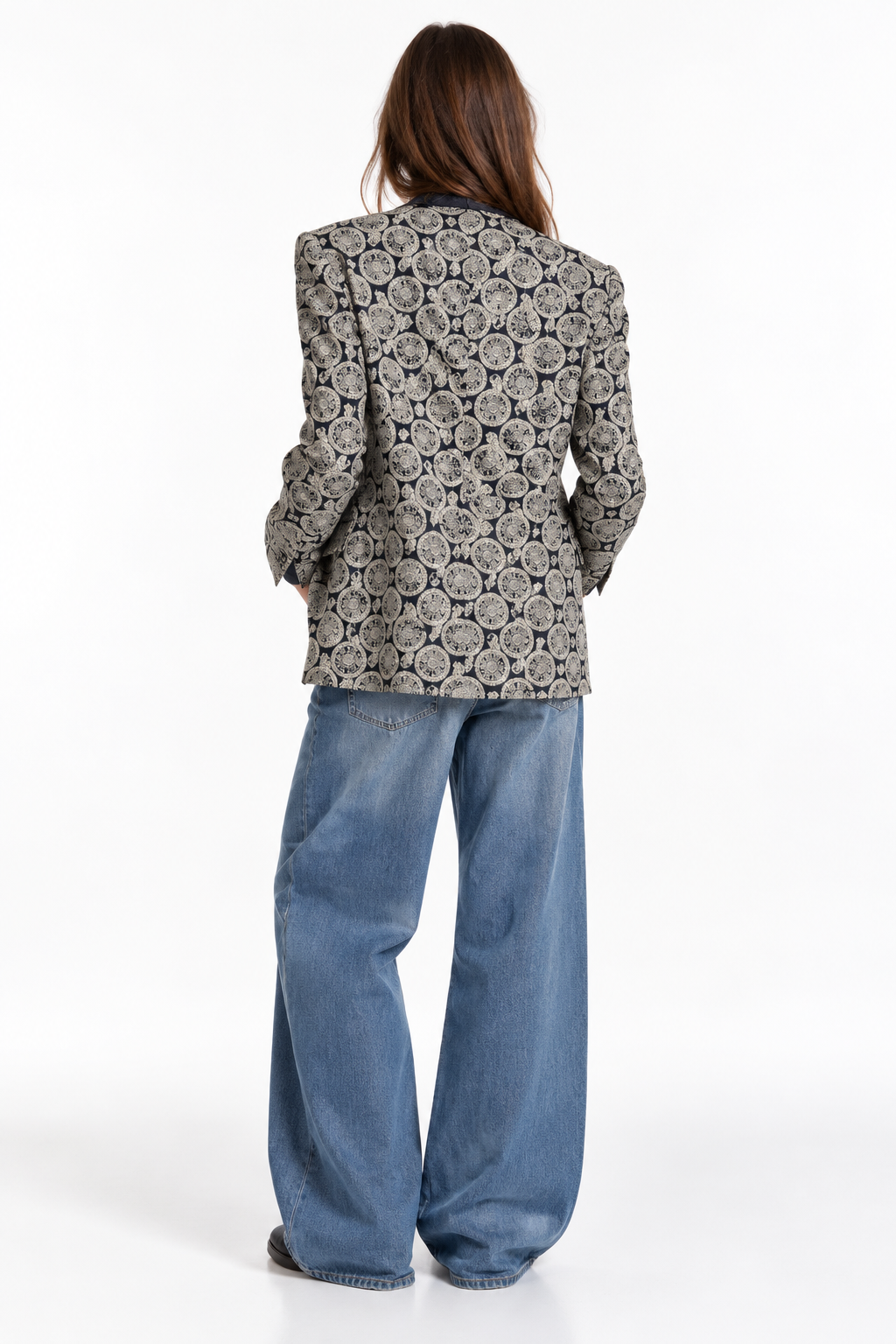 Blazer Vintage Made in Italy Jacquard
