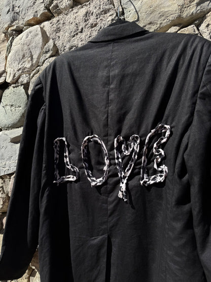 Blazer ‘Love’ maculato handmade