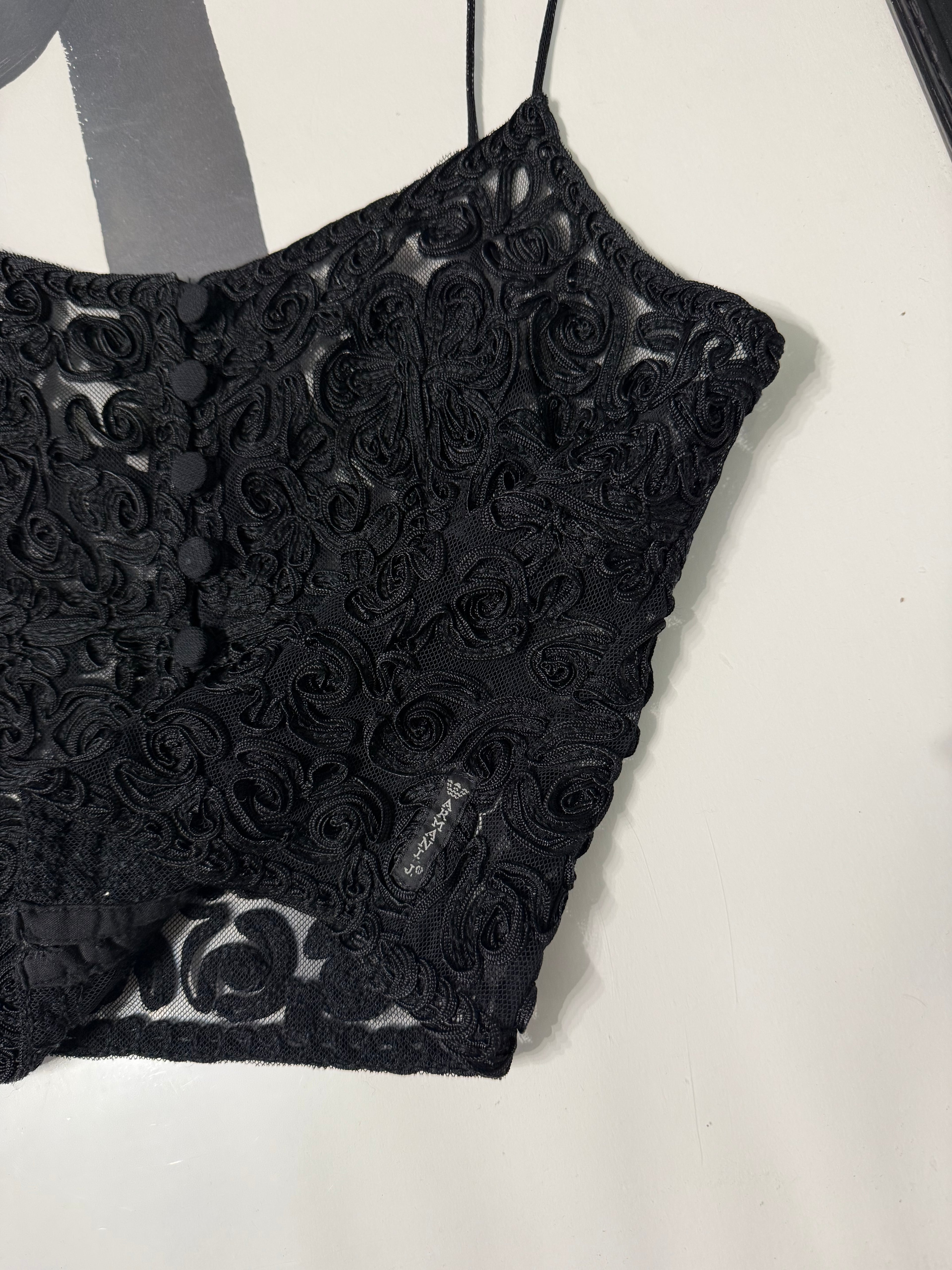Top in pizzo Armani