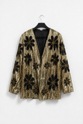 Blazer paillettes seta handmade
