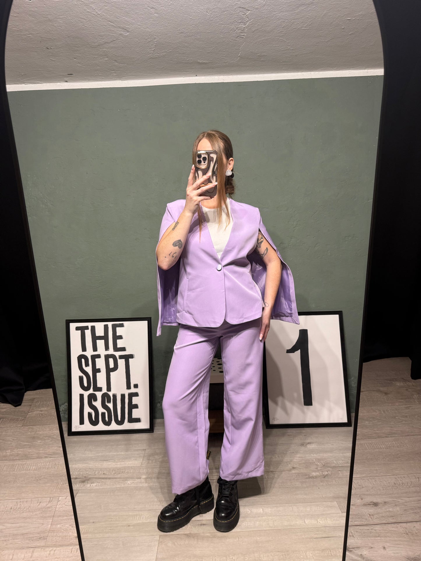 Tailleur blazer - pantalone lavanda Rinascimento