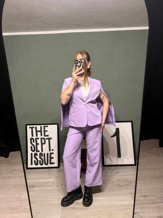 Tailleur blazer - pantalone lavanda Rinascimento