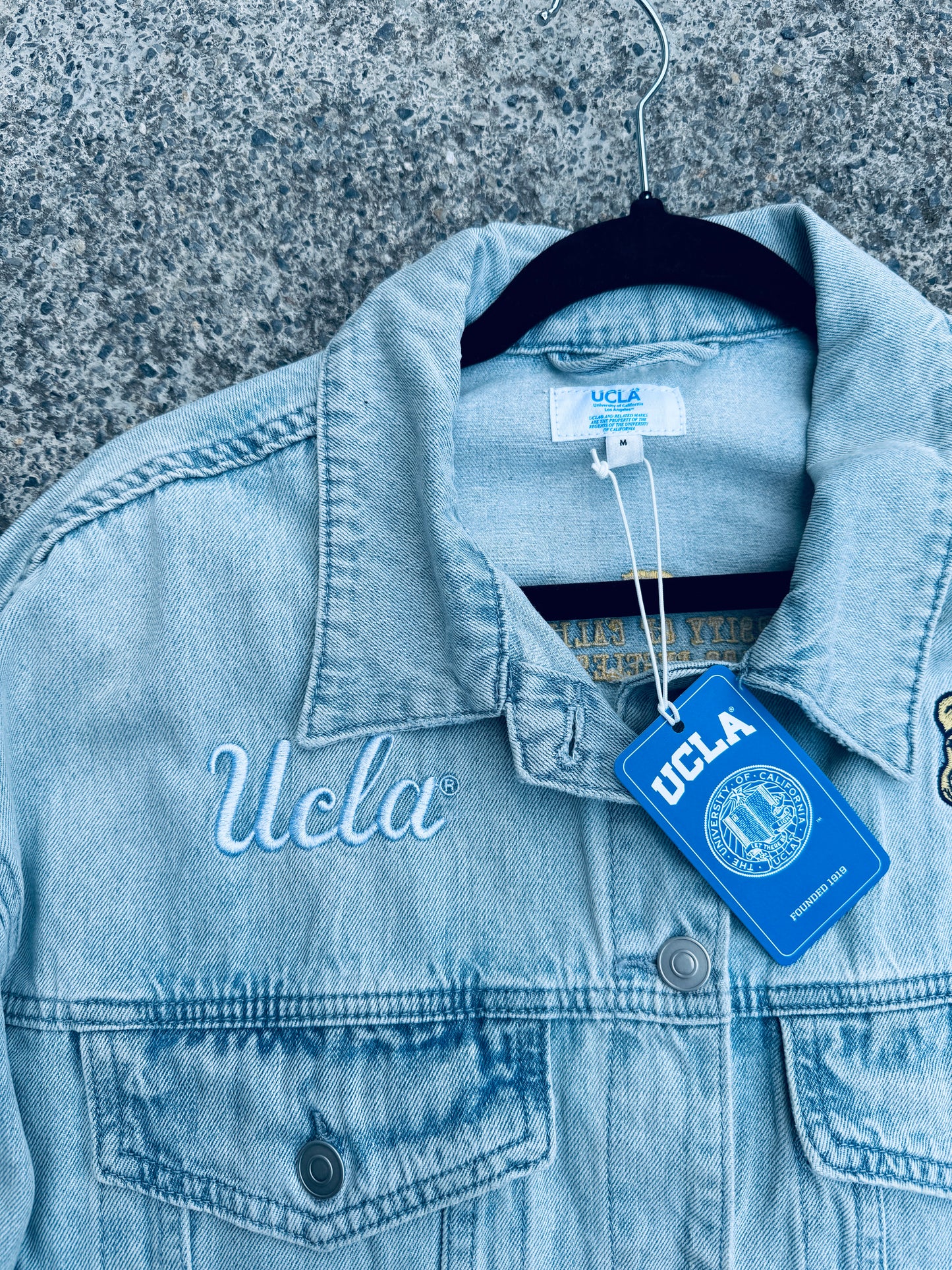 Giacca denim patch UCLA tg.M