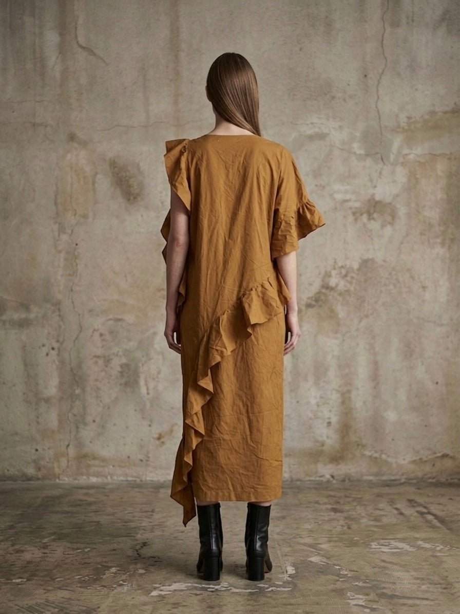 Maxi abito popeline di cotone Maison Margiela