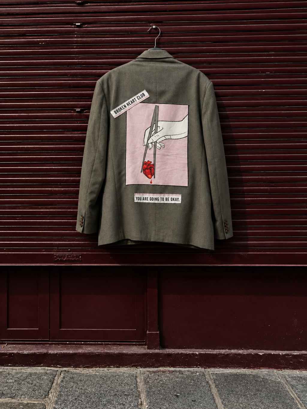Blazer vintage ‘Love Hurts’ reworked