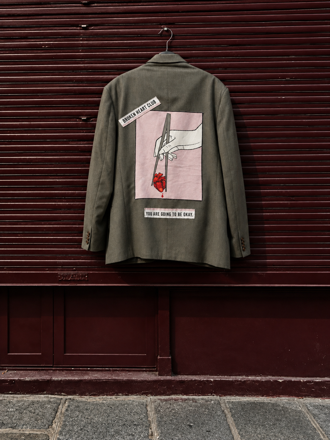 Blazer vintage ‘Love Hurts’ reworked
