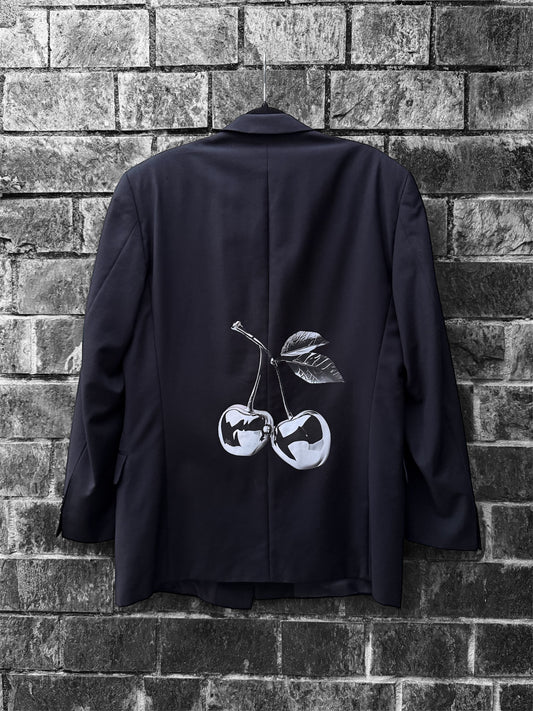 Blazer doppiopetto ‘ Silver Cherry ’ handmade