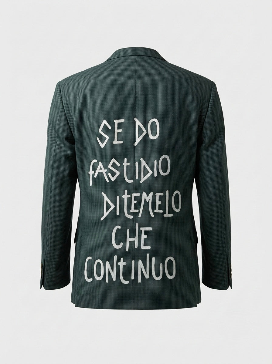 Blazer pied de poule ‘Se do fastidio’ handmade