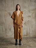 Maxi abito popeline di cotone Maison Margiela