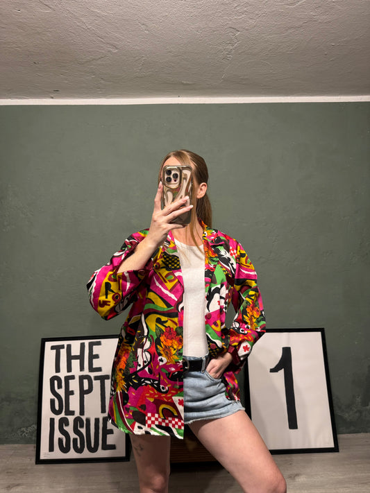 Blazer - camicia fantasia