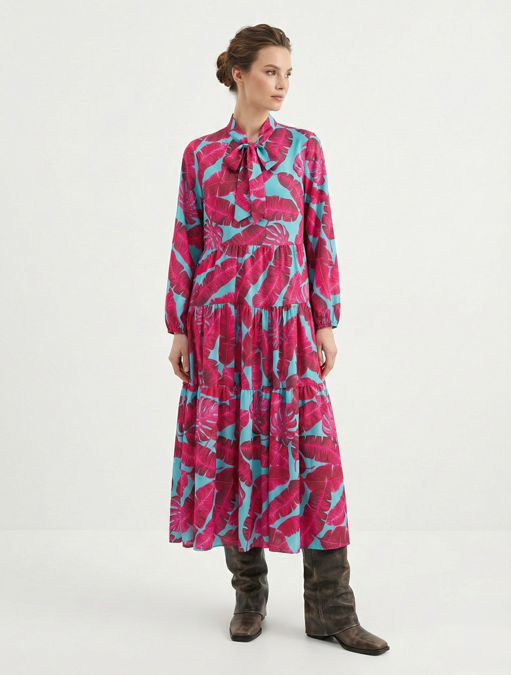 Abito lungo fantasia