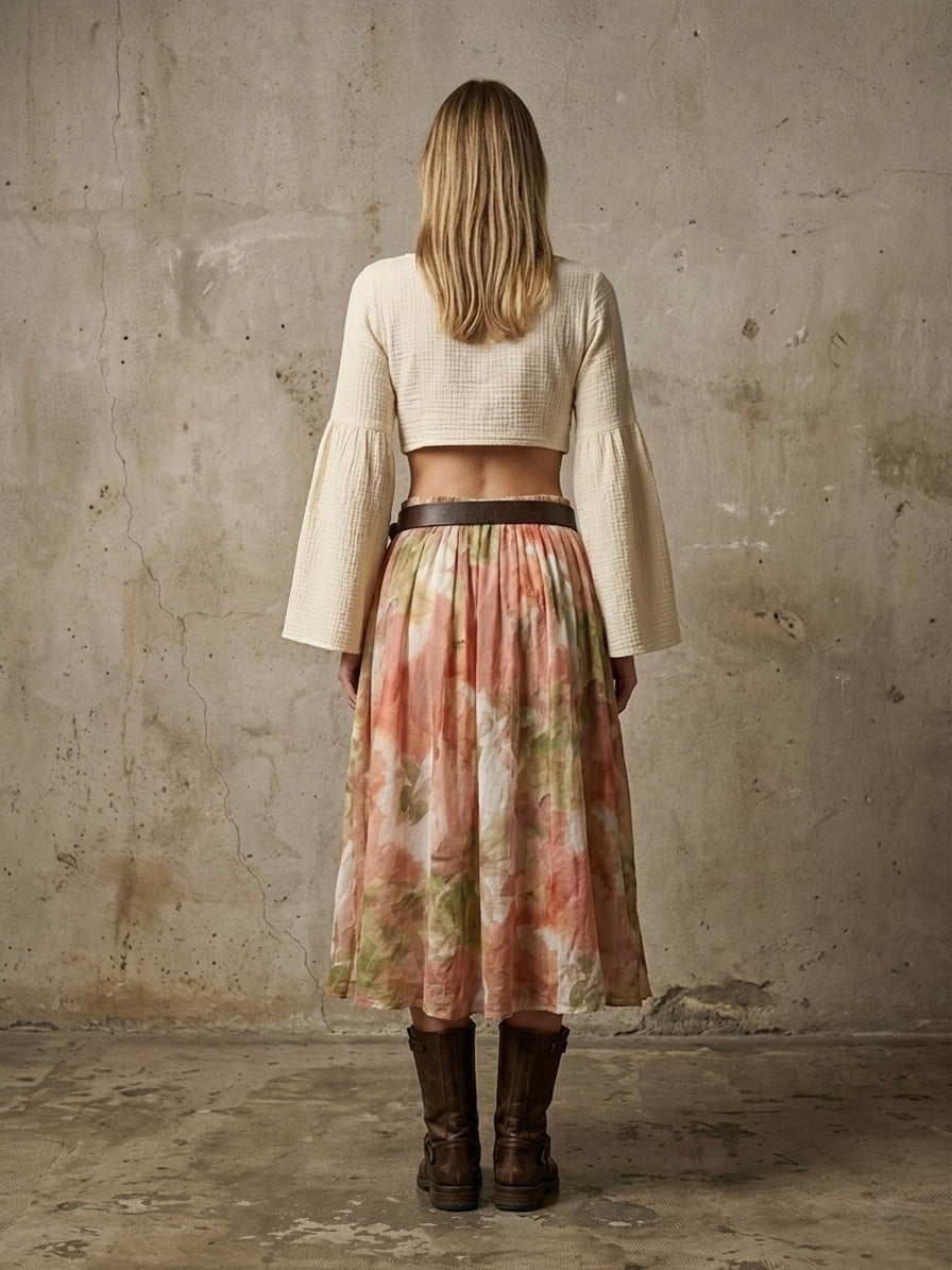 Gonna fiorata vintage