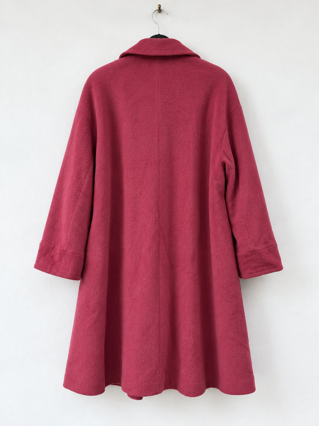 Cappotto vintage lampone 85% alpaca