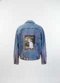 Giacca denim ‘Better late than ugly’ handmade
