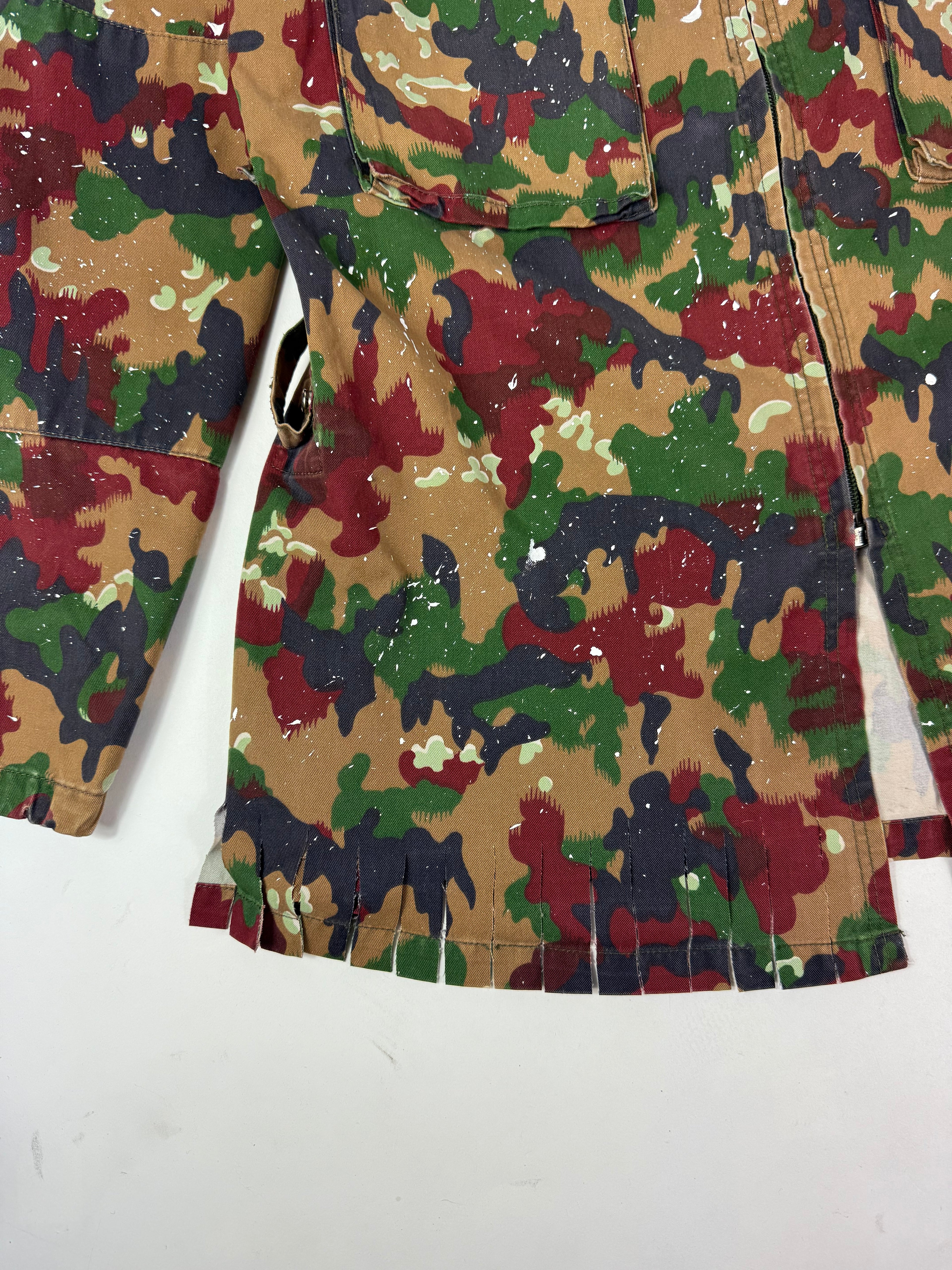 Giacca militare zip ‘Born to be wild’