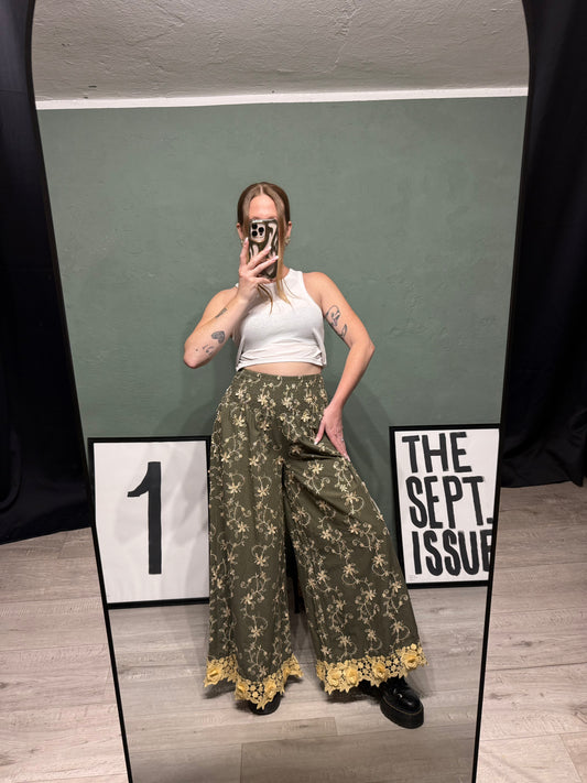 Pantalone cotone macrame Antica Sartoria