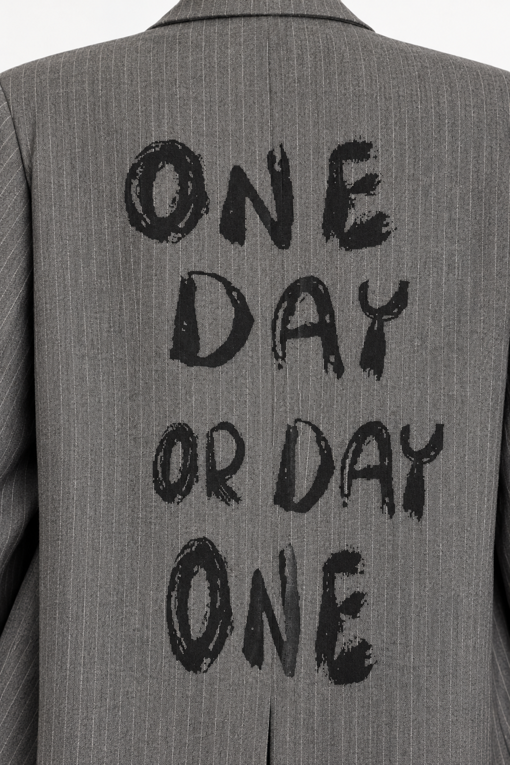 Blazer monopetto gessato ‘One day’
