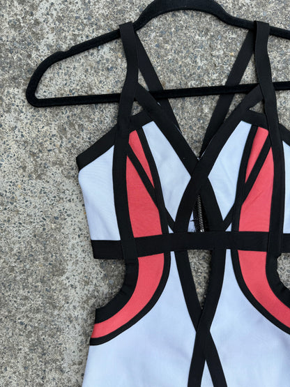 Abito longuette cut out tg.XS