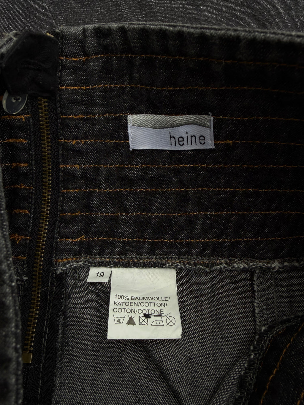 Maxigonna denim fibbie vintage