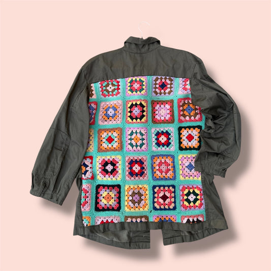 Military jacket uncinetto tg.L/XL