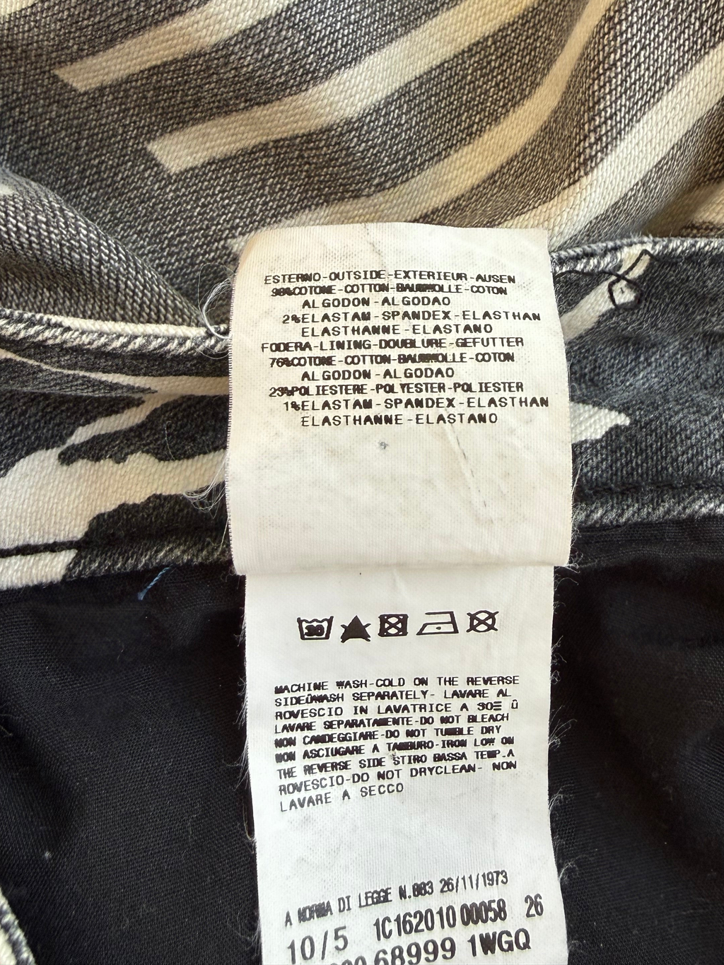 Maxigonna abstract print Just Cavalli y2k