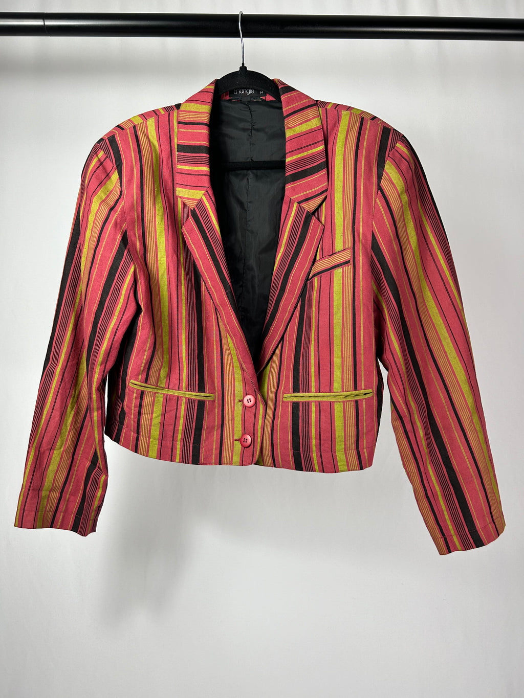 Blazer righe crop tg.M vintage