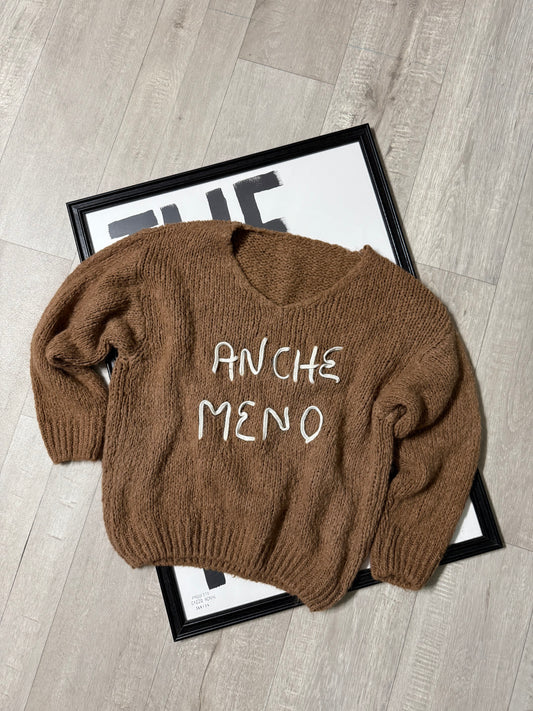 Maglioncino ‘Anche Meno’ handmade
